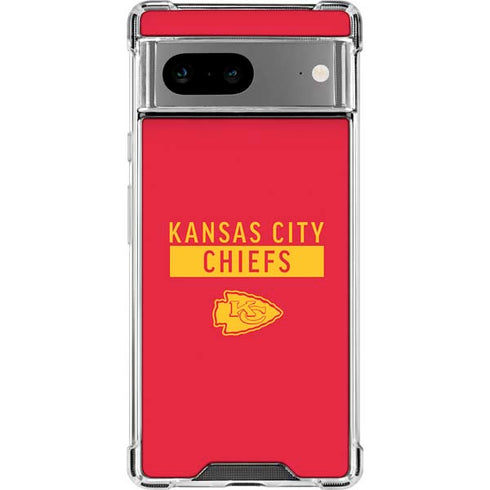 NFL Kansas City Chiefs Red Performance Series Google Pixel 7a Clear Case